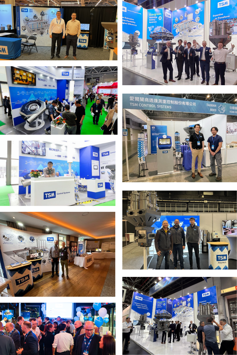 Graphic Showing Photos from TSM's time at tradeshows in 2025